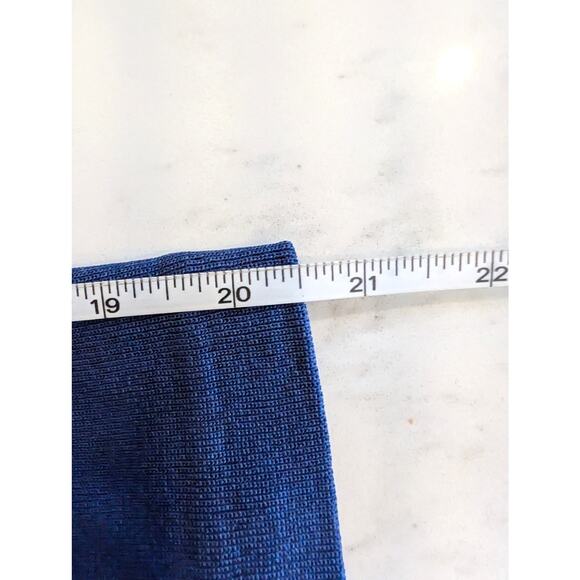 Plein Air Blue Lightweight Open Front Knit Cardigan Jacket Size S Made in Korea - Picture 7 of 7